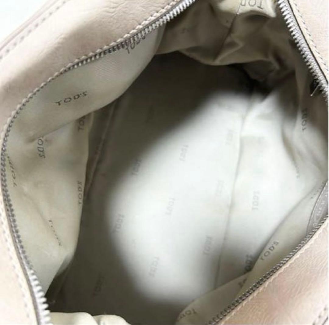 美品　トッズ　TOD'S Dスタイリングバッグ　ベージュ