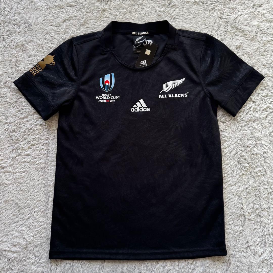 新品 ラグビーW杯2019 オールブラックス ジャージ160 レディース M相当