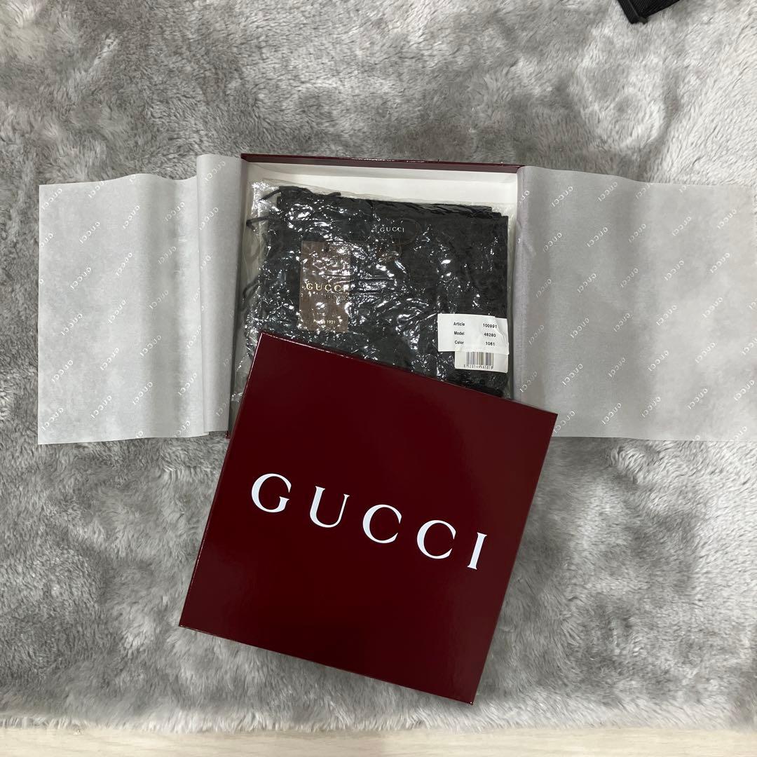 新品未使用 GUCCI グッチ 100%カシミア マフラー イタリア製 タグ付き