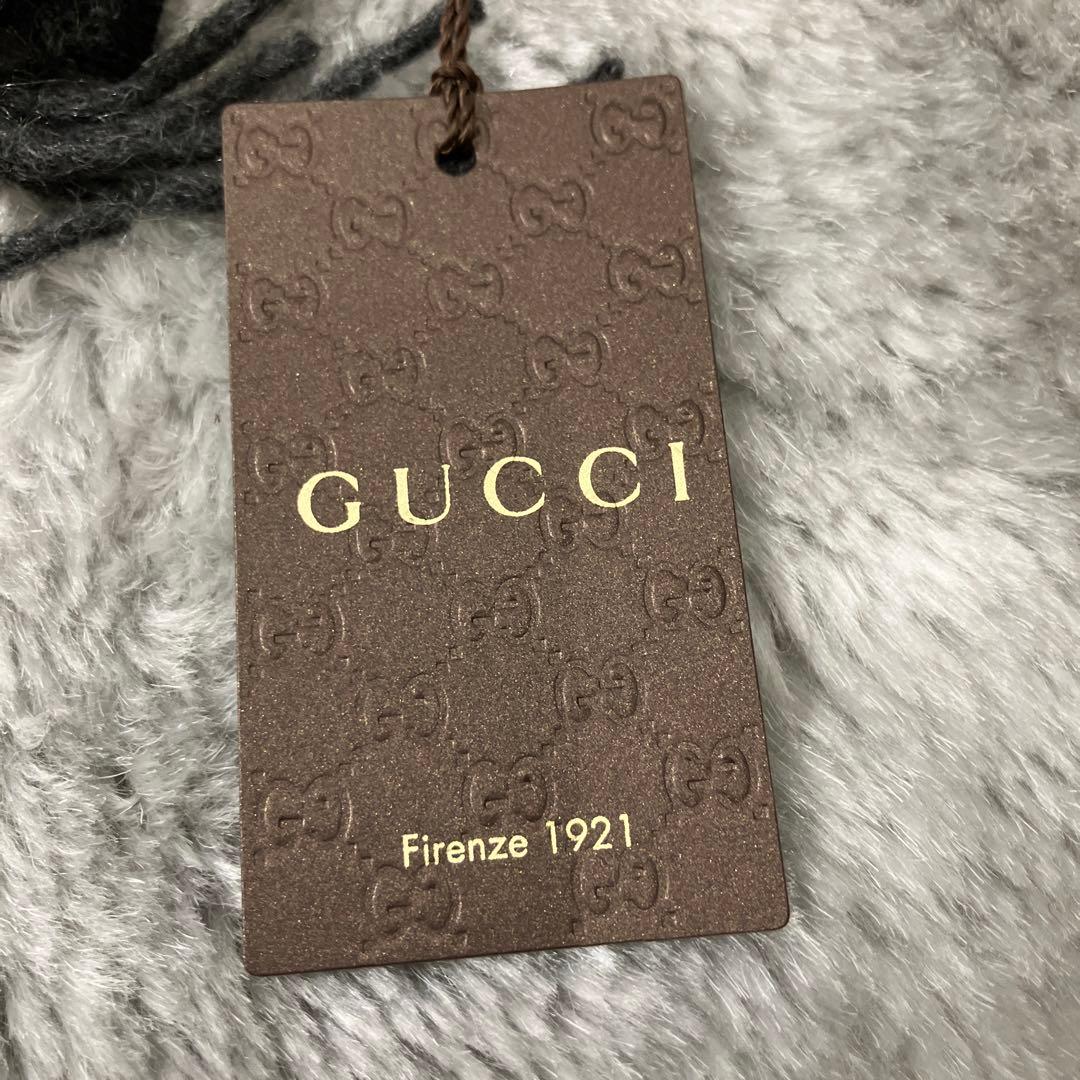 新品未使用 GUCCI グッチ 100%カシミア マフラー イタリア製 タグ付き