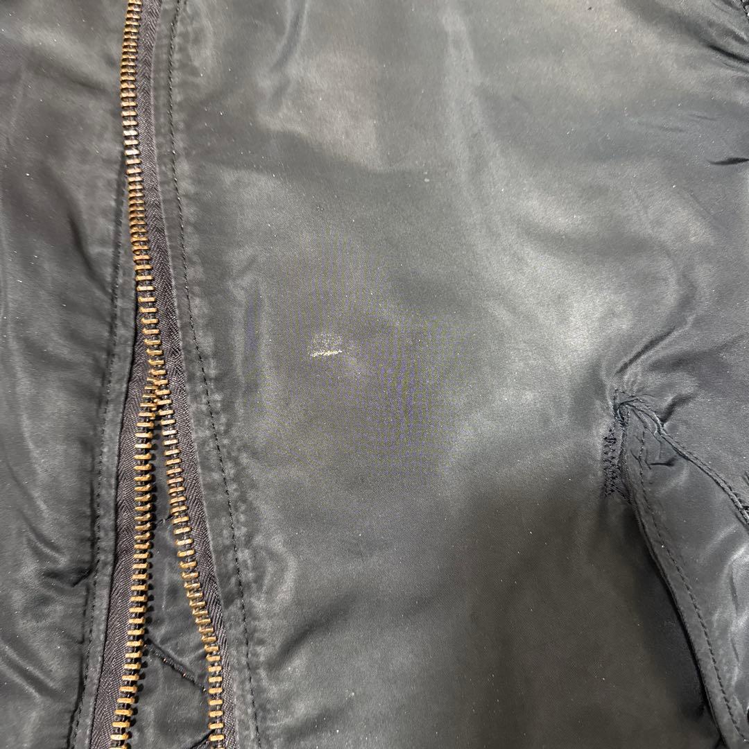 レアモデル　ALPHA 80s ma-1 oliveベースblackモデル