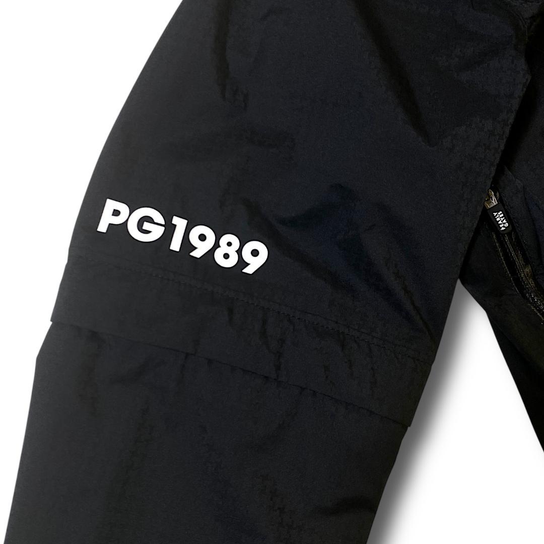 0 パーリーゲイツ ビッグロゴ 半袖にもなる! レインジャケット ブラック