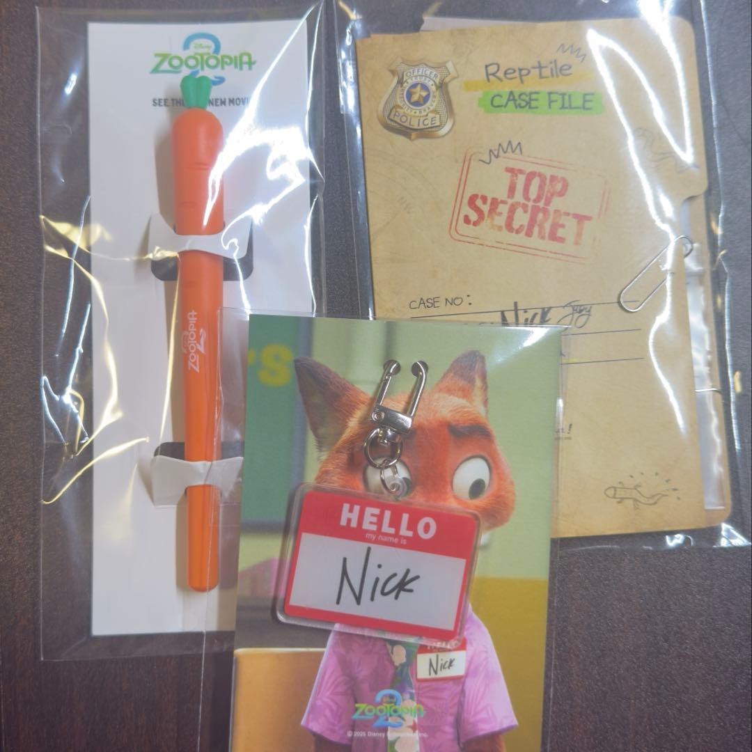 ズートピア2 韓国 映画 劇場 特典 捜査ファイル＆ニンジンペン ネーム