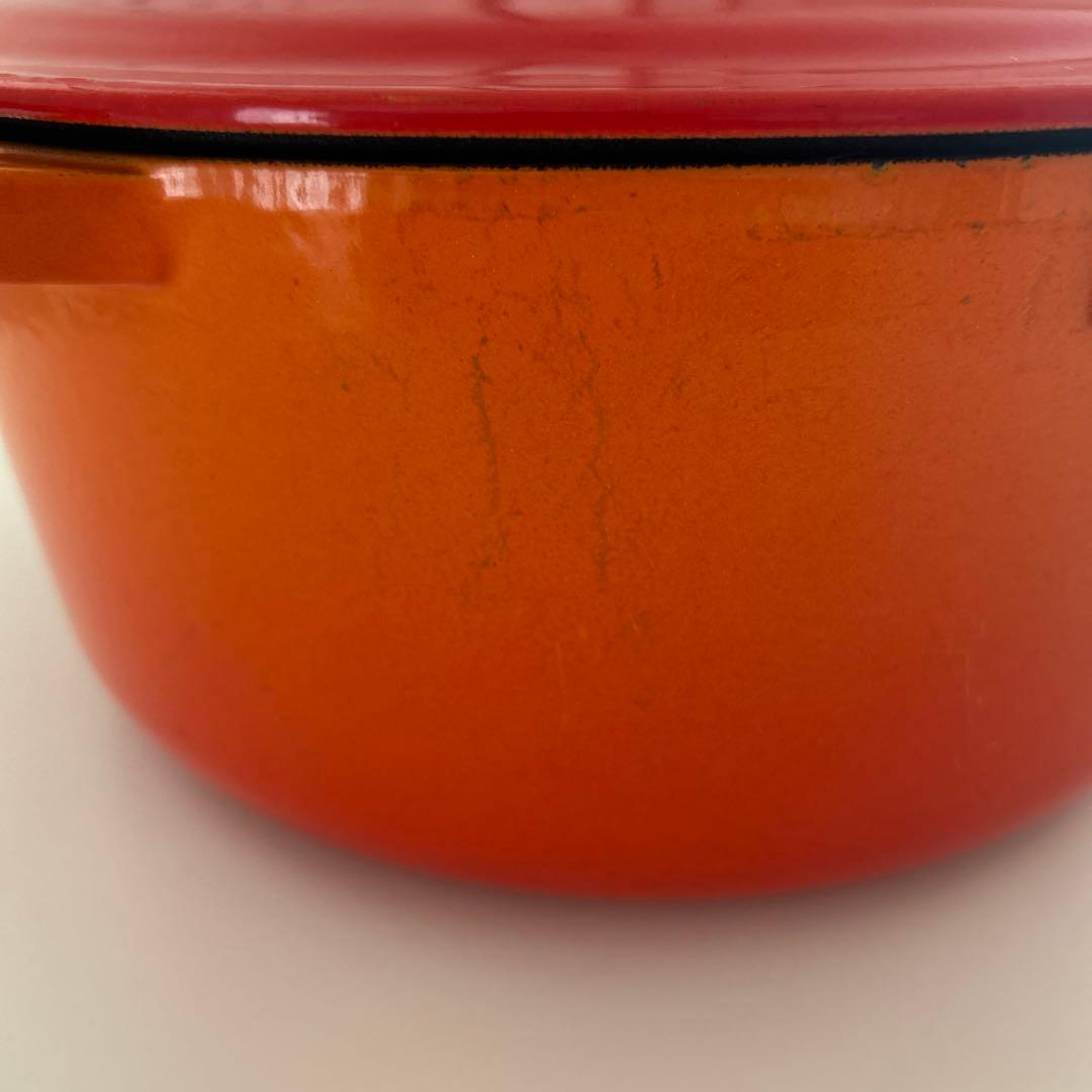 ルクルーゼ　LE CREUSET　ココット ロンド オレンジ　28cm