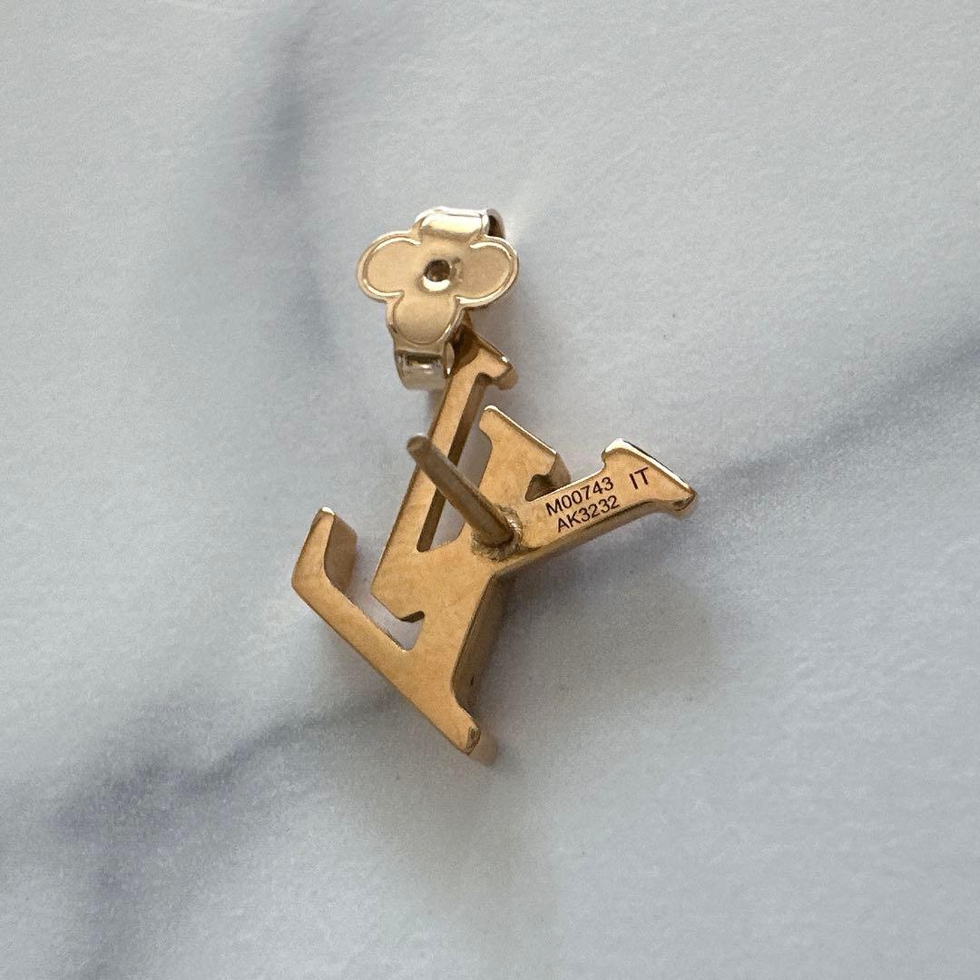 ルイヴィトン　LV エセンシャル　ピアス　イヤリング　片耳　ユニセックス　美品