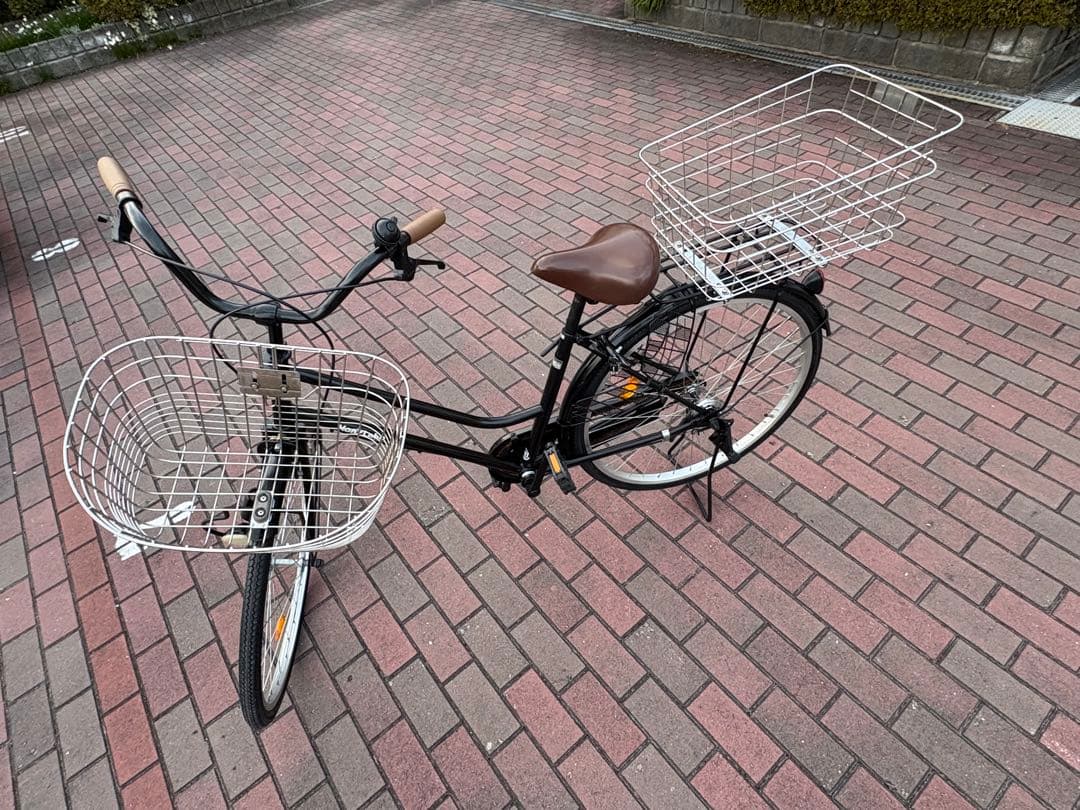 前後ステンレス籠付き、お買い物仕様ママチャリ(26㌅)配達します。(関西圏のみ)