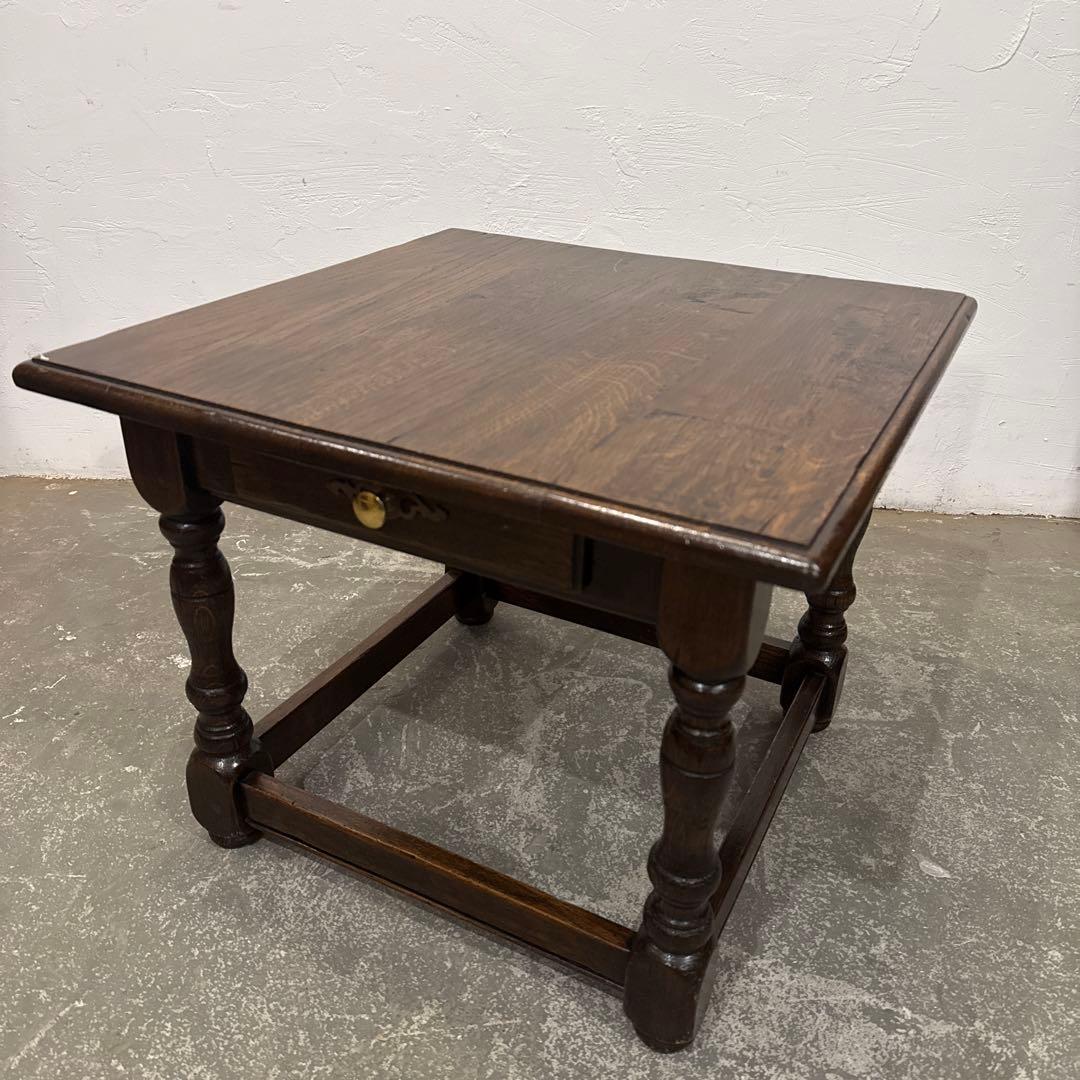 年末年始saleヴィンテージ　木製サイドテーブル　引き出し付き1