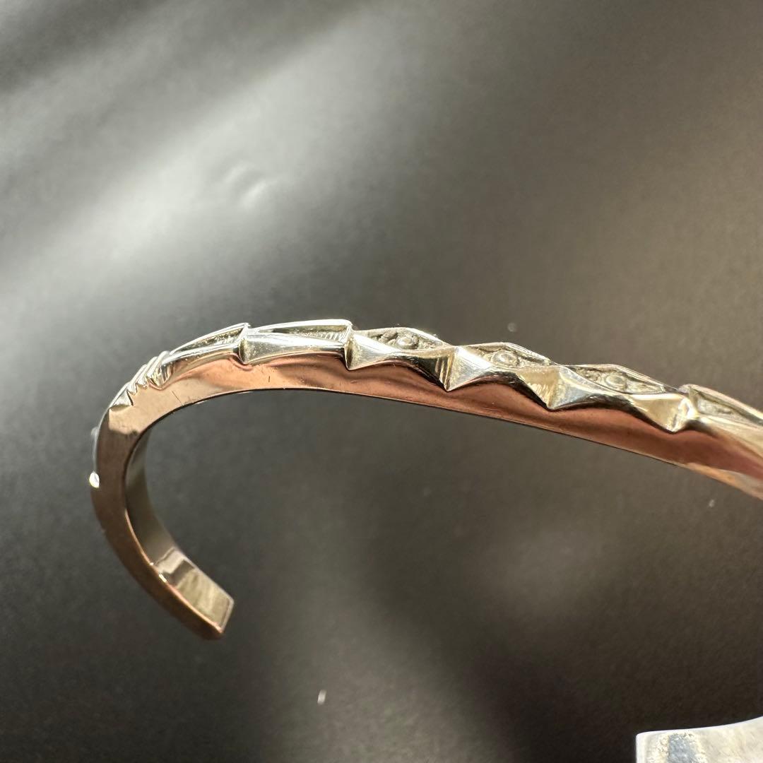 Navajo Jennifer Curtis スタンプワーク バングル