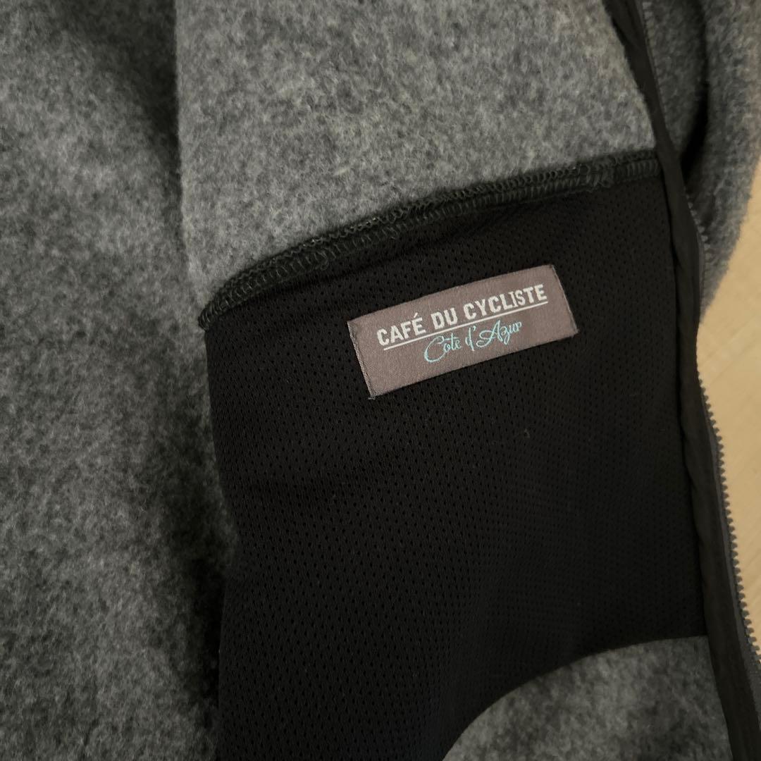 CAFE DU CYCLISTE フリースサイクルジャージグレーメンズM
