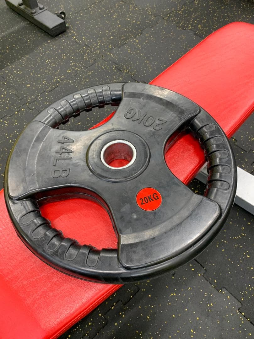 50mm 3グリップラバープレート　２０㎏４枚【新品、未使用】