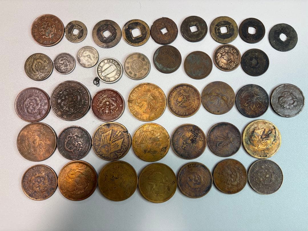 1-36 中国　満州　古銭まとめ　穴銭　廣東省造　江南省造　湖北省造