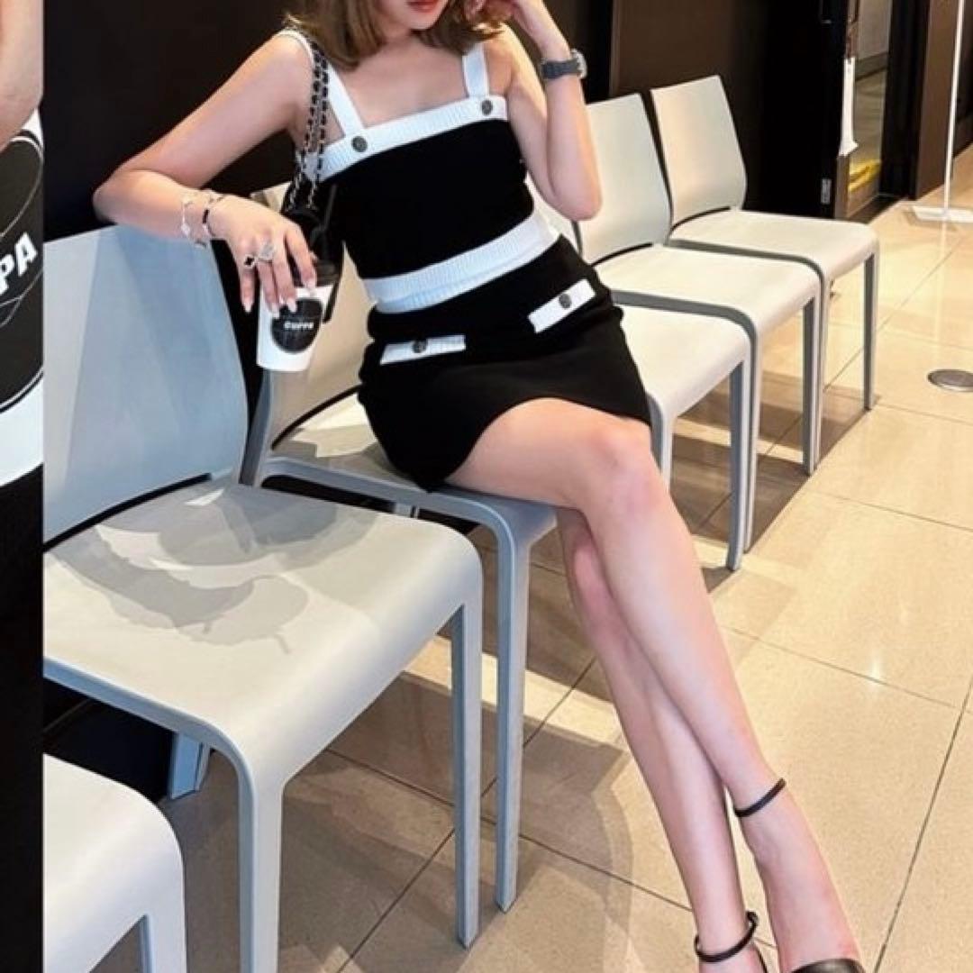 【sheller】シェリエ♡ bijou button knit bustier