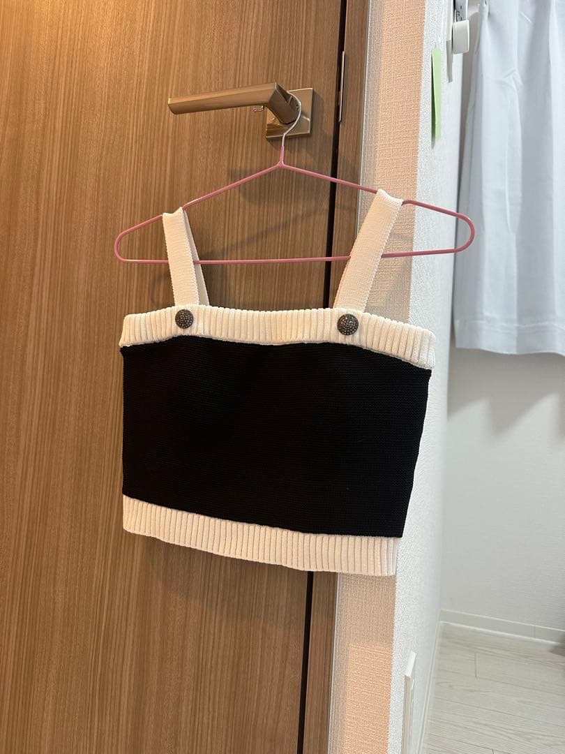 【sheller】シェリエ♡ bijou button knit bustier