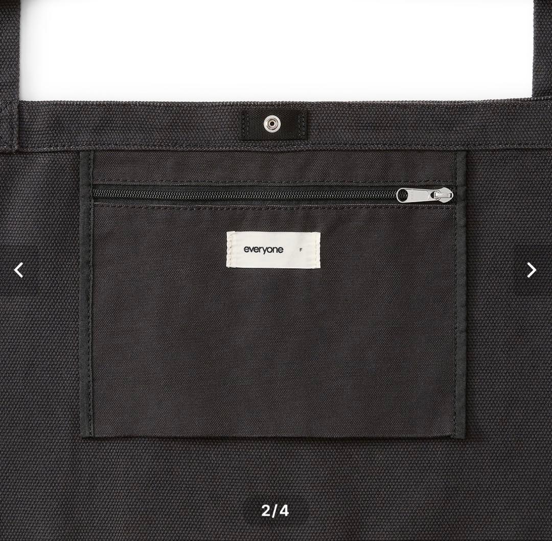 everyoneトートバック　チャコール　エブリワン