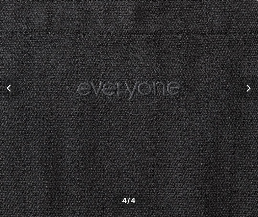 everyoneトートバック　チャコール　エブリワン