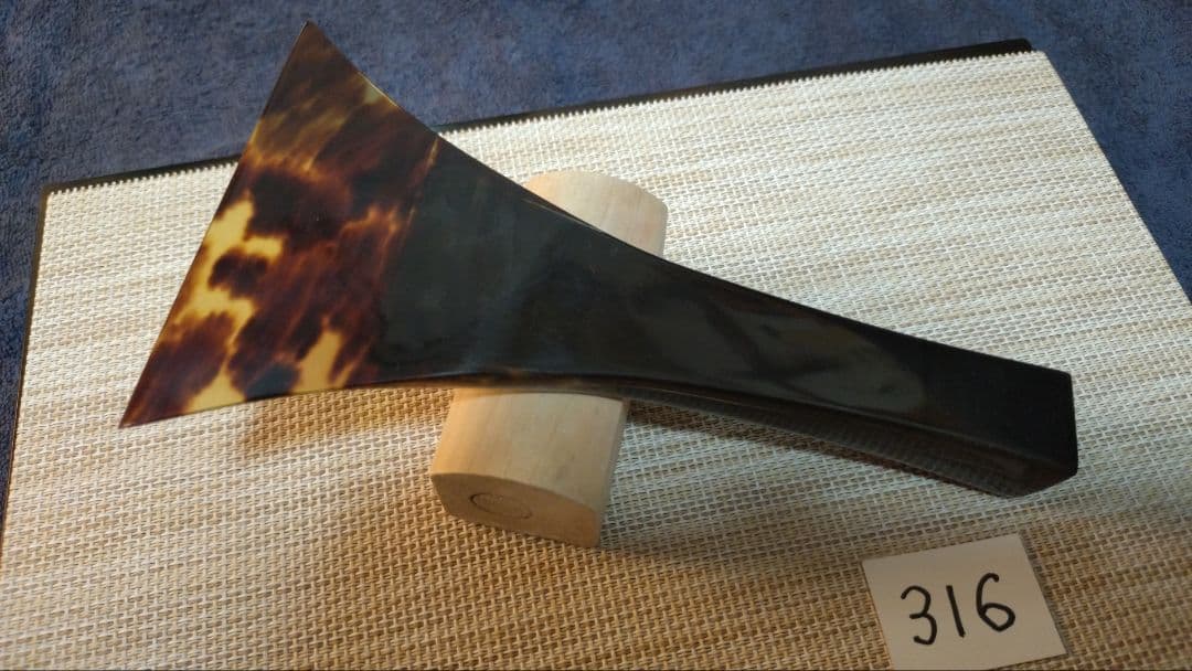 三味線バチ【送料無料】316天然素材　黒水牛