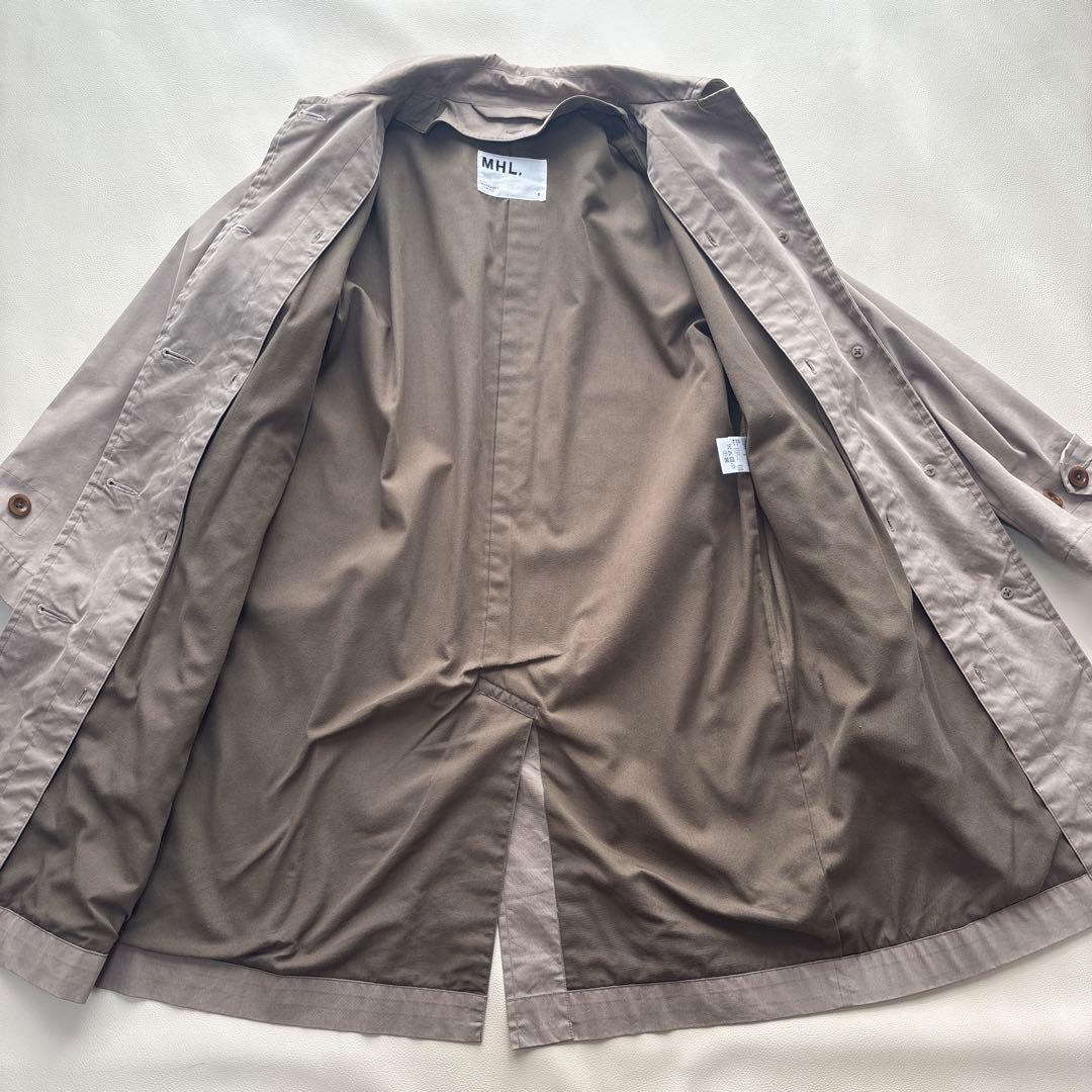 ✨MHL.エムエイチエル ライナー付き ステンカラーコート　ベージュ