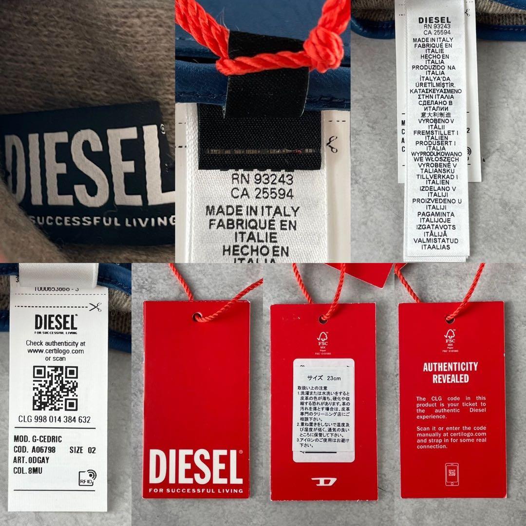 未使用 定価3.5万 ディーゼル Dロゴ バイカー レザーグローブ ラムレザー