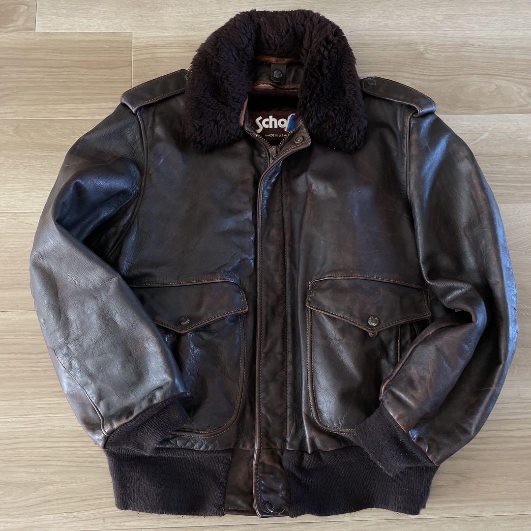 Schott ショット G-1 A-2 レザーフライトジャケット 40 - メルカリ