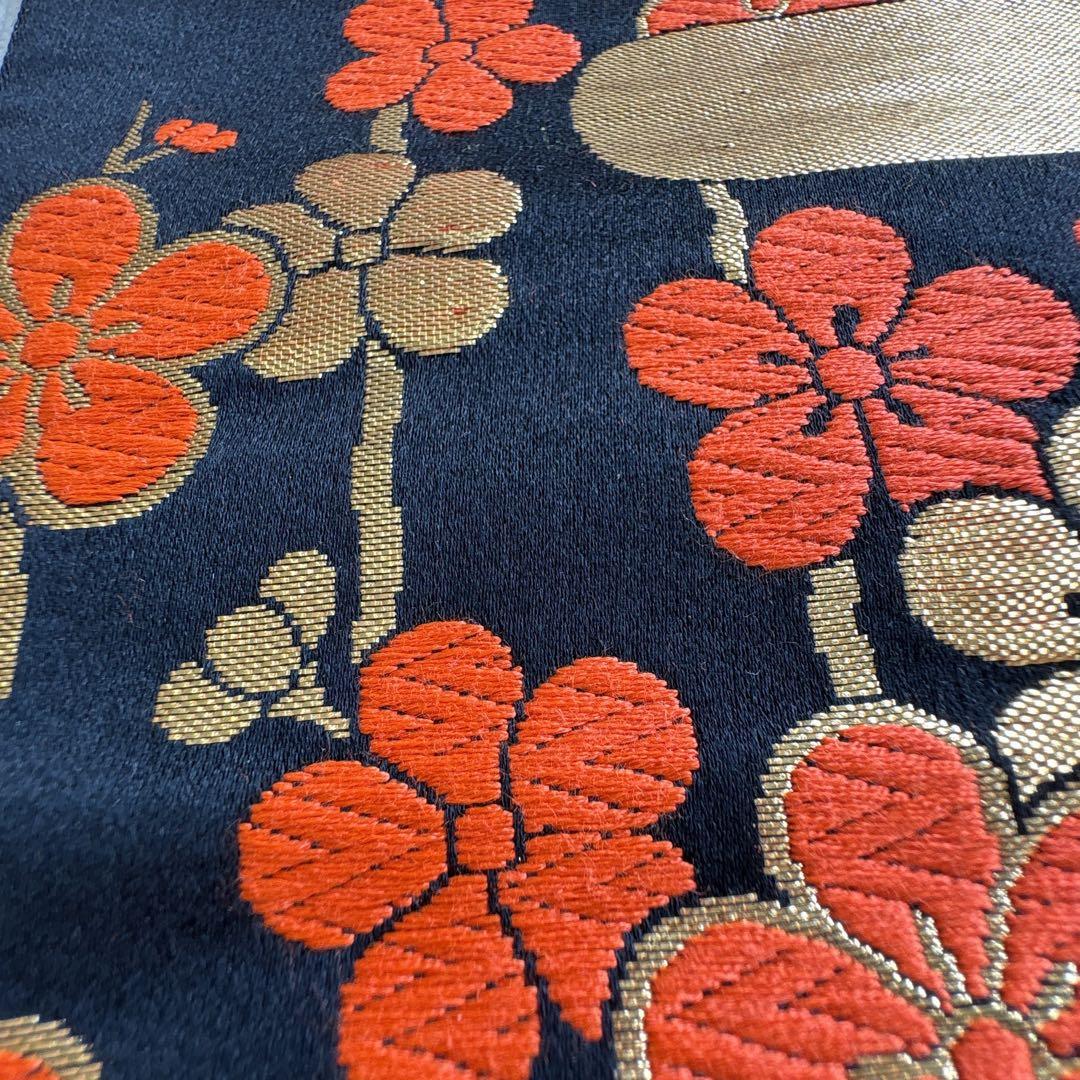 七五三　7歳女の子　フルセット　きものピンク　帯黒地　正絹　簡単半襟　7281