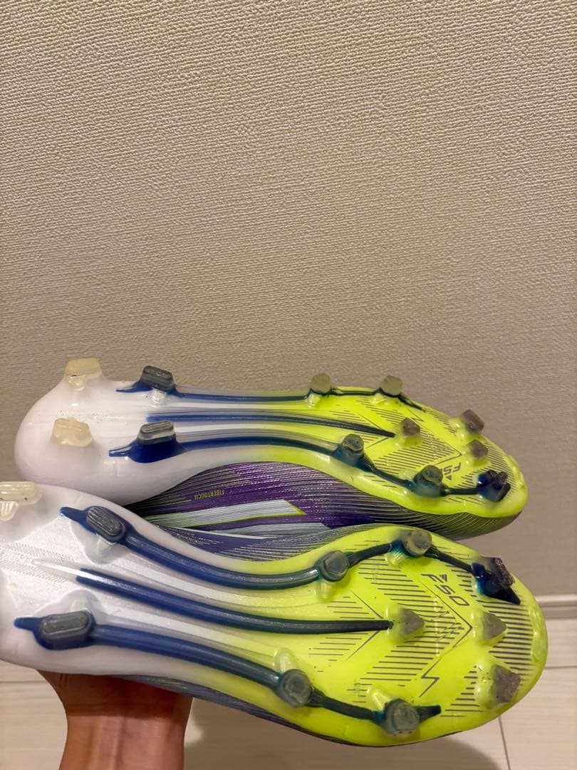 adidas F50 サッカーシューズ・スパイク 紫/緑　25.5