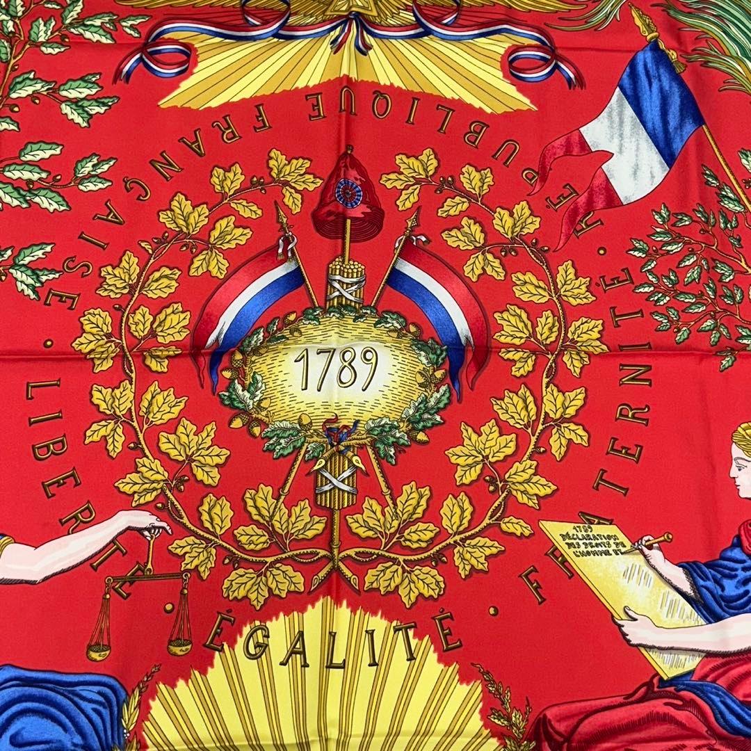 J333 新品未使用 エルメス スカーフ ブルー レディース