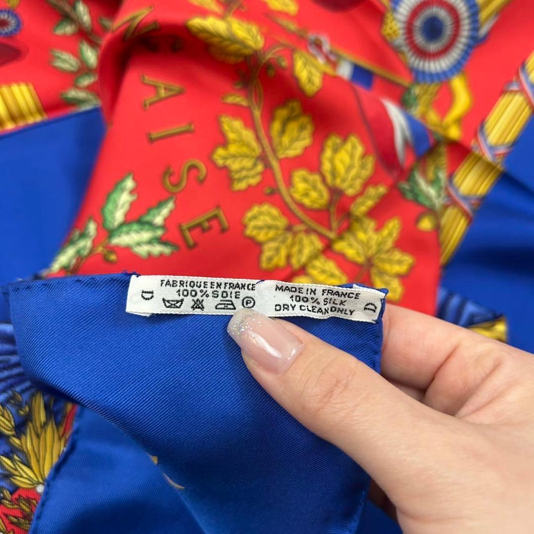 J333 新品未使用 エルメス スカーフ ブルー レディース