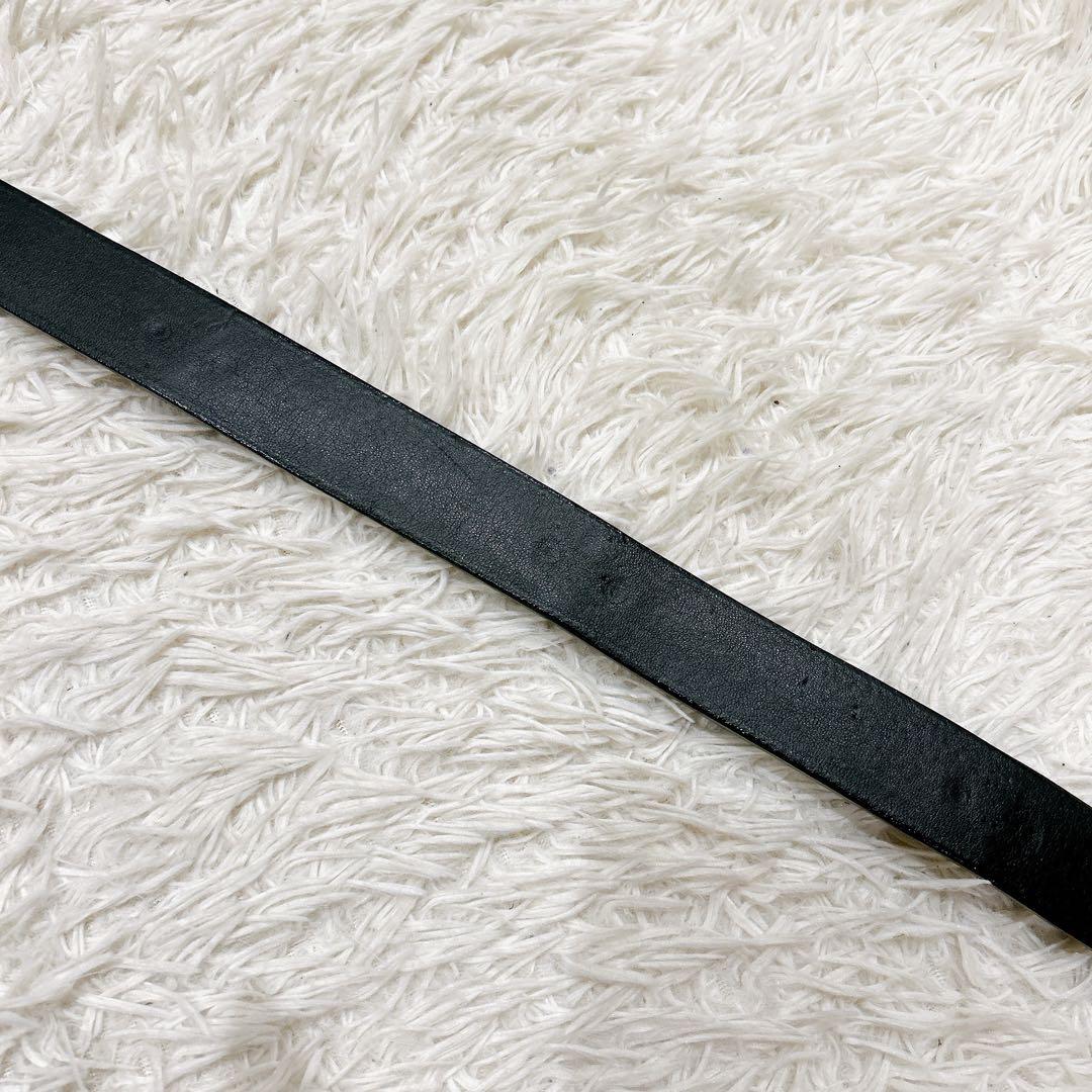 666 レザー　ベルト　金具　スタッズ　ブラック　サイズM