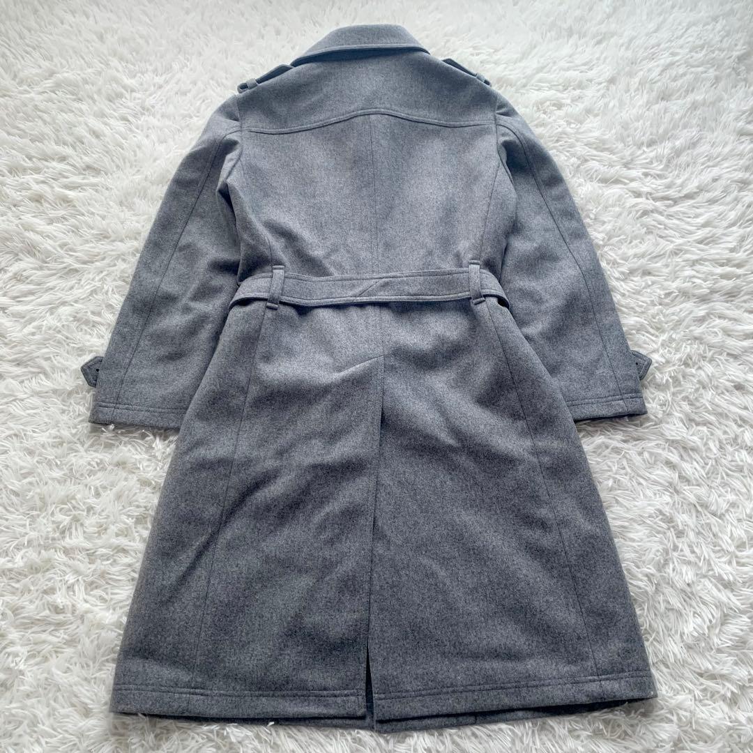 【極美品】EPOCA UOMO コート ステンカラー カシミヤ混 ベルト ロング