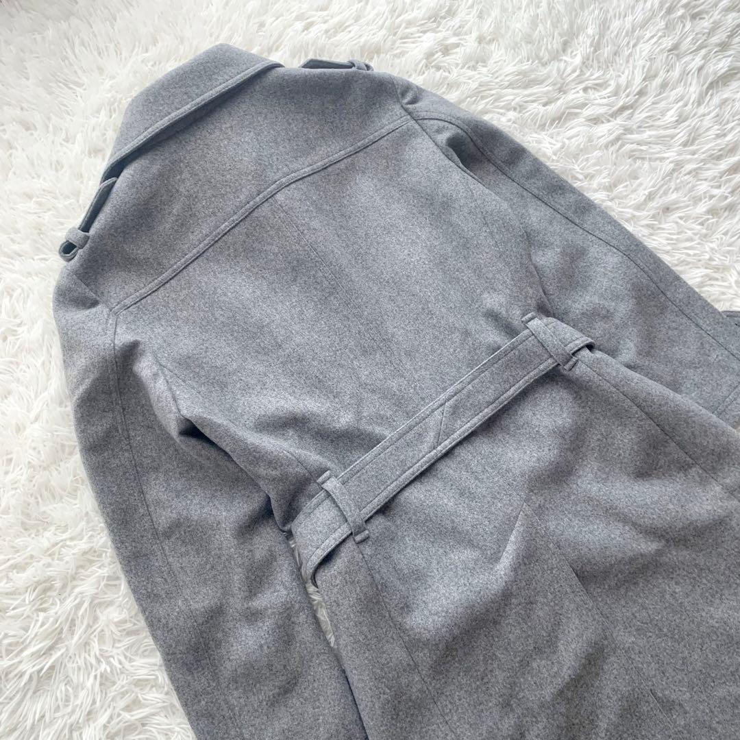 【極美品】EPOCA UOMO コート ステンカラー カシミヤ混 ベルト ロング
