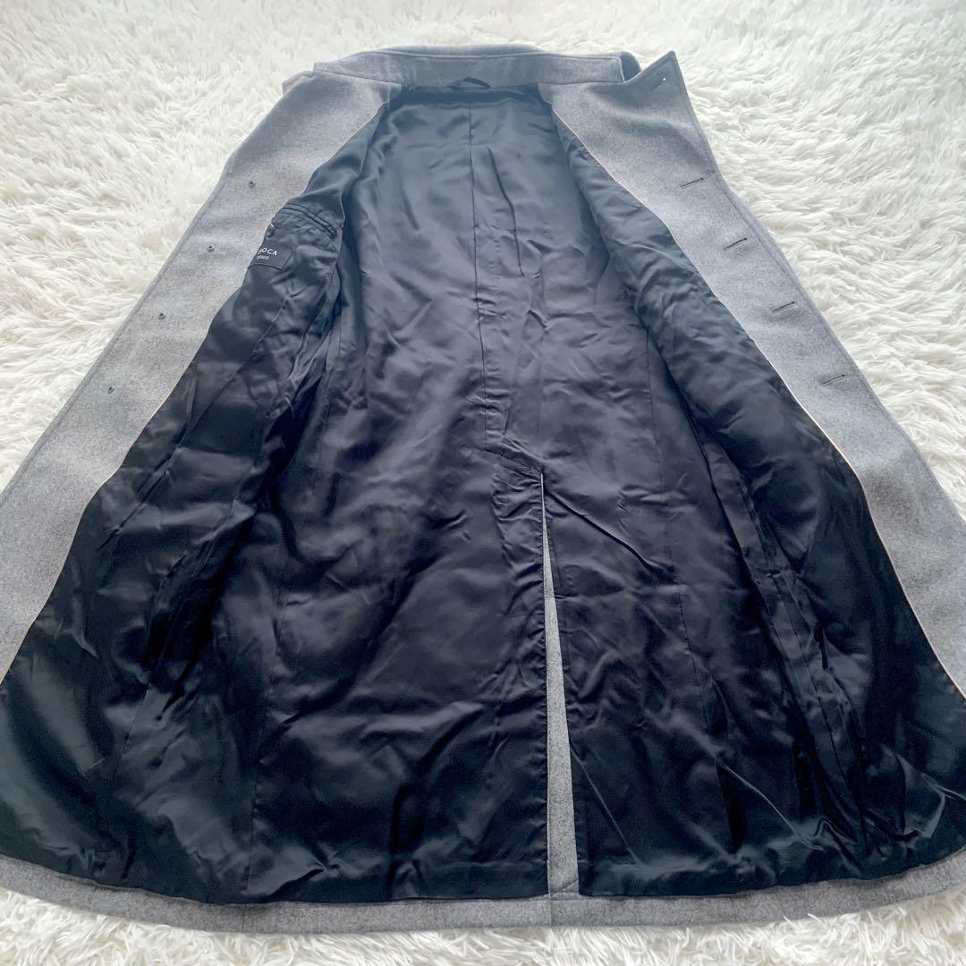 【極美品】EPOCA UOMO コート ステンカラー カシミヤ混 ベルト ロング