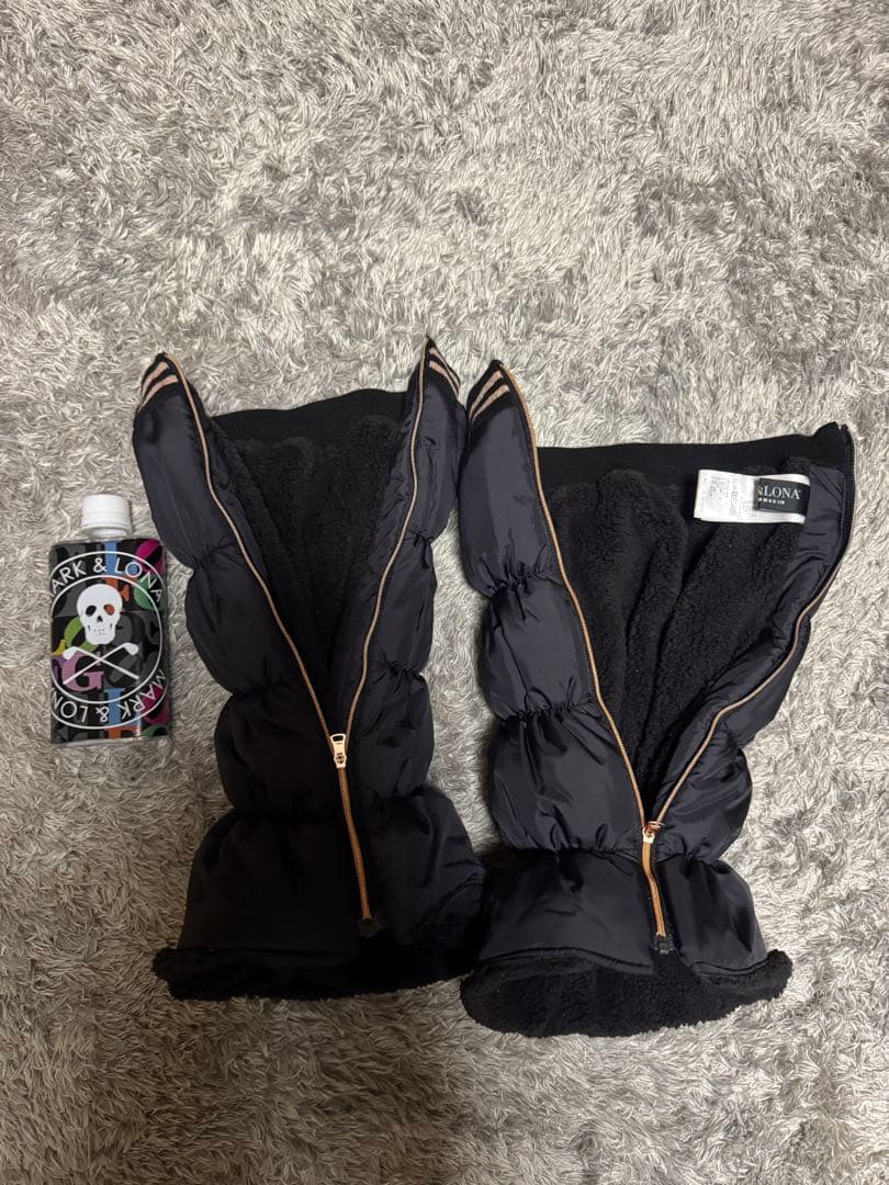 MARK&LONA ブラックレッグウォーマー フリーサイズの通販はau PAY