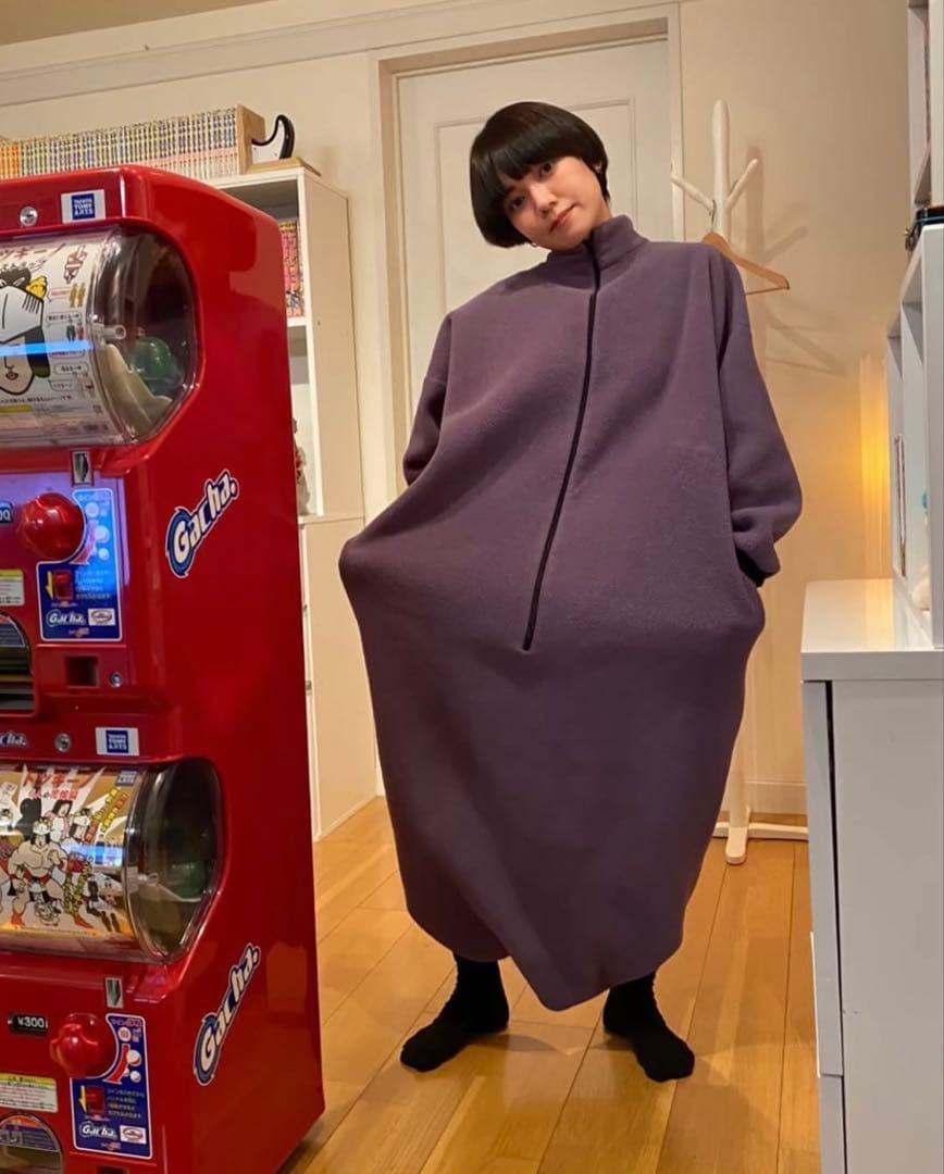 90s 00s モモンガフリース オールインワン 水色　 itimi