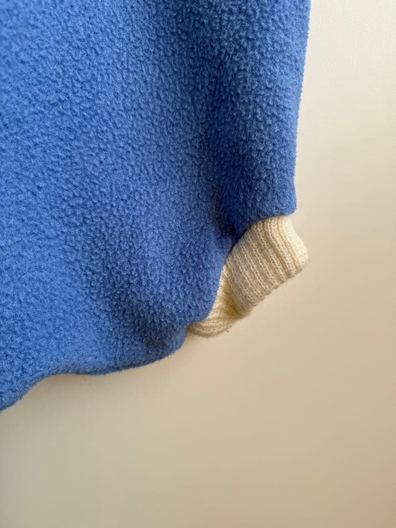 90s 00s モモンガフリース オールインワン 水色　 itimi