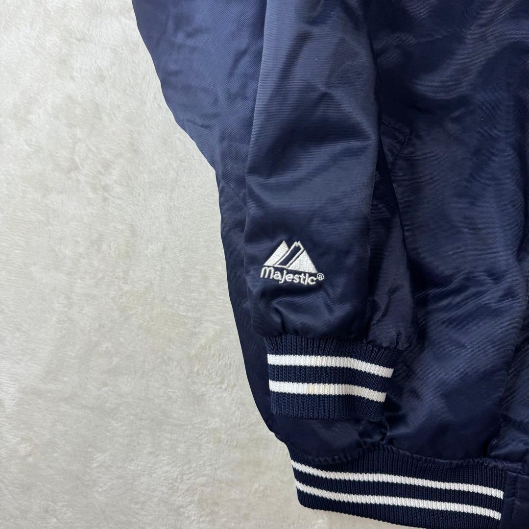 人気☆ majestic yankees スタジャン チ ームロゴ 刺繍 XL