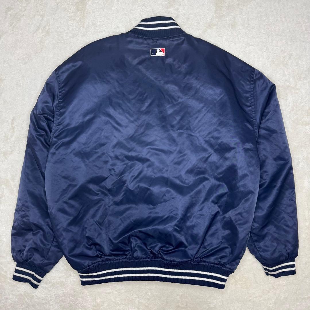 人気☆ majestic yankees スタジャン チ ームロゴ 刺繍 XL