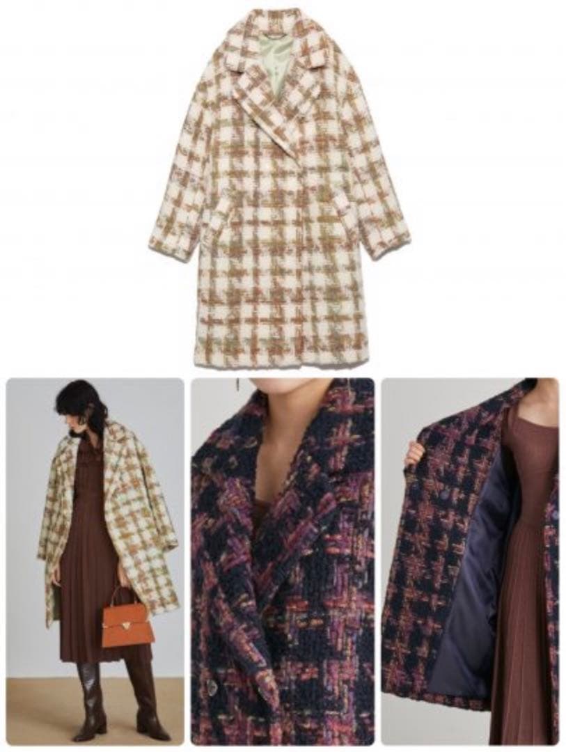 川口春奈さん】Lily Brown リリーブラウン ウール ロングコート 白