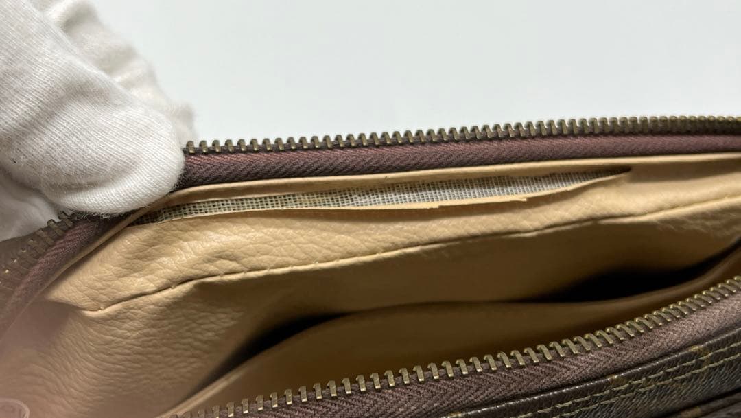 鑑定済】ルイヴィトン モノグラム トゥルーストワレット23 ブラウン