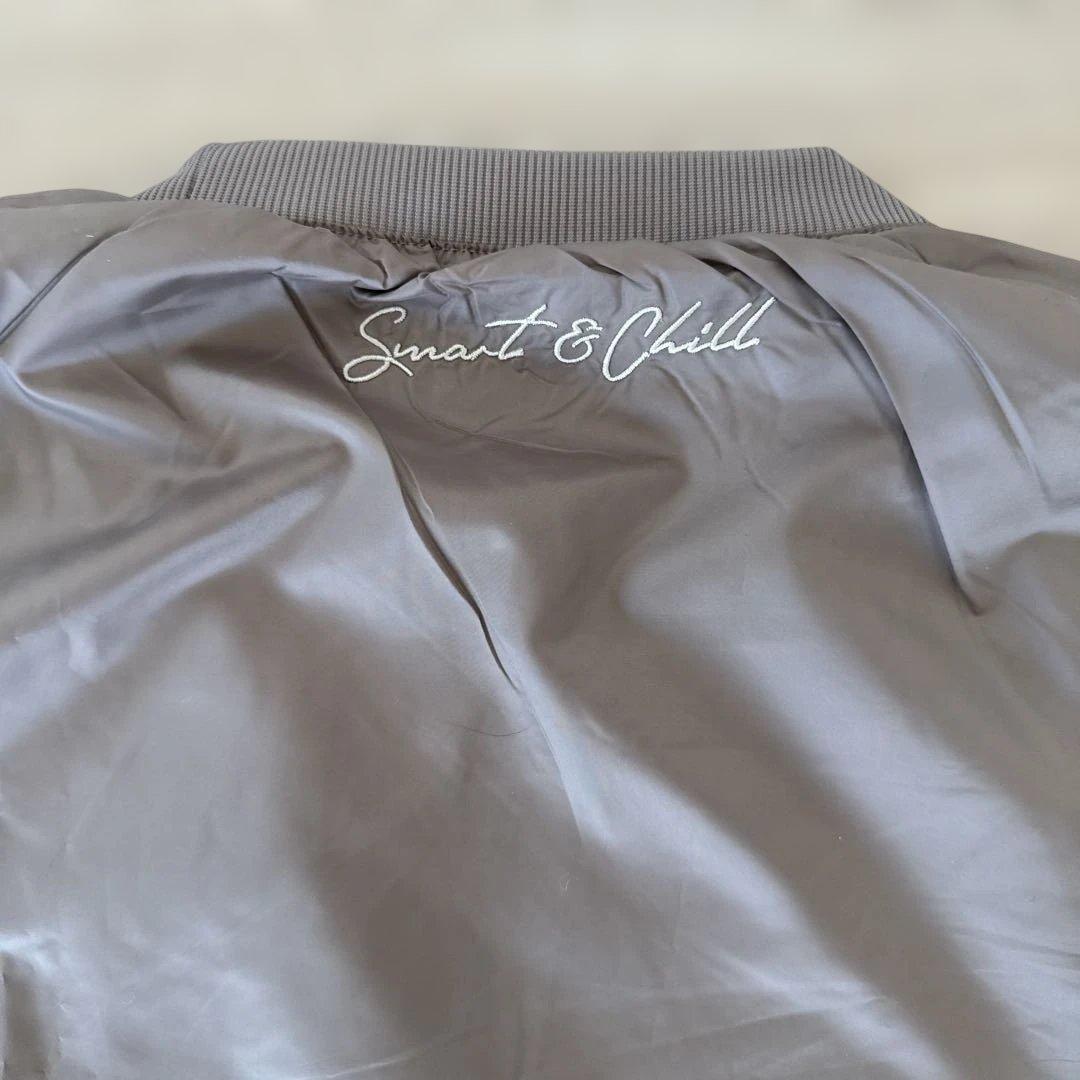 SMART & CHIL ブルゾン グレー Lサイズ ゴルフウエア メンズ