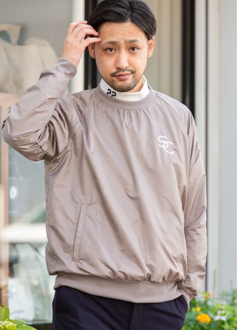 SMART & CHIL ブルゾン グレー Lサイズ ゴルフウエア メンズ