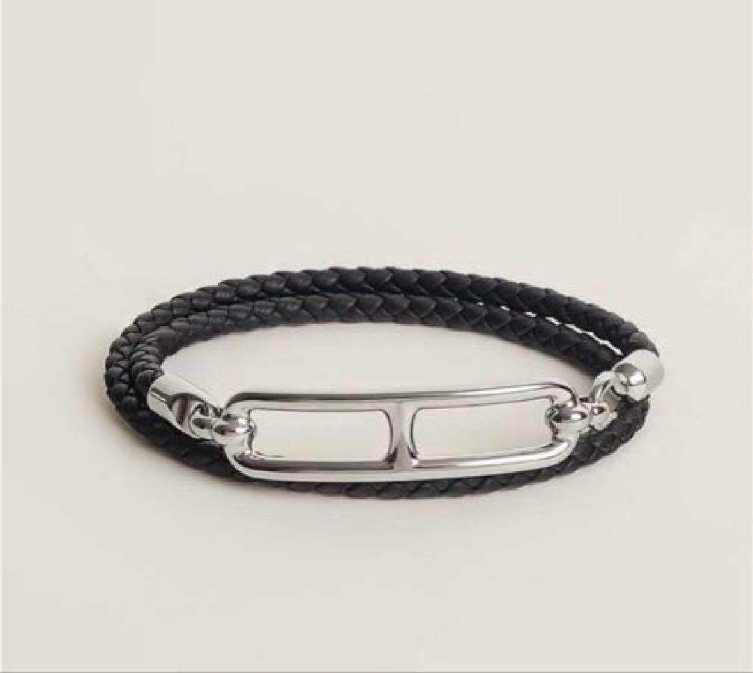 最終価格　エルメス レザーブレスレットルリドゥブルトゥール