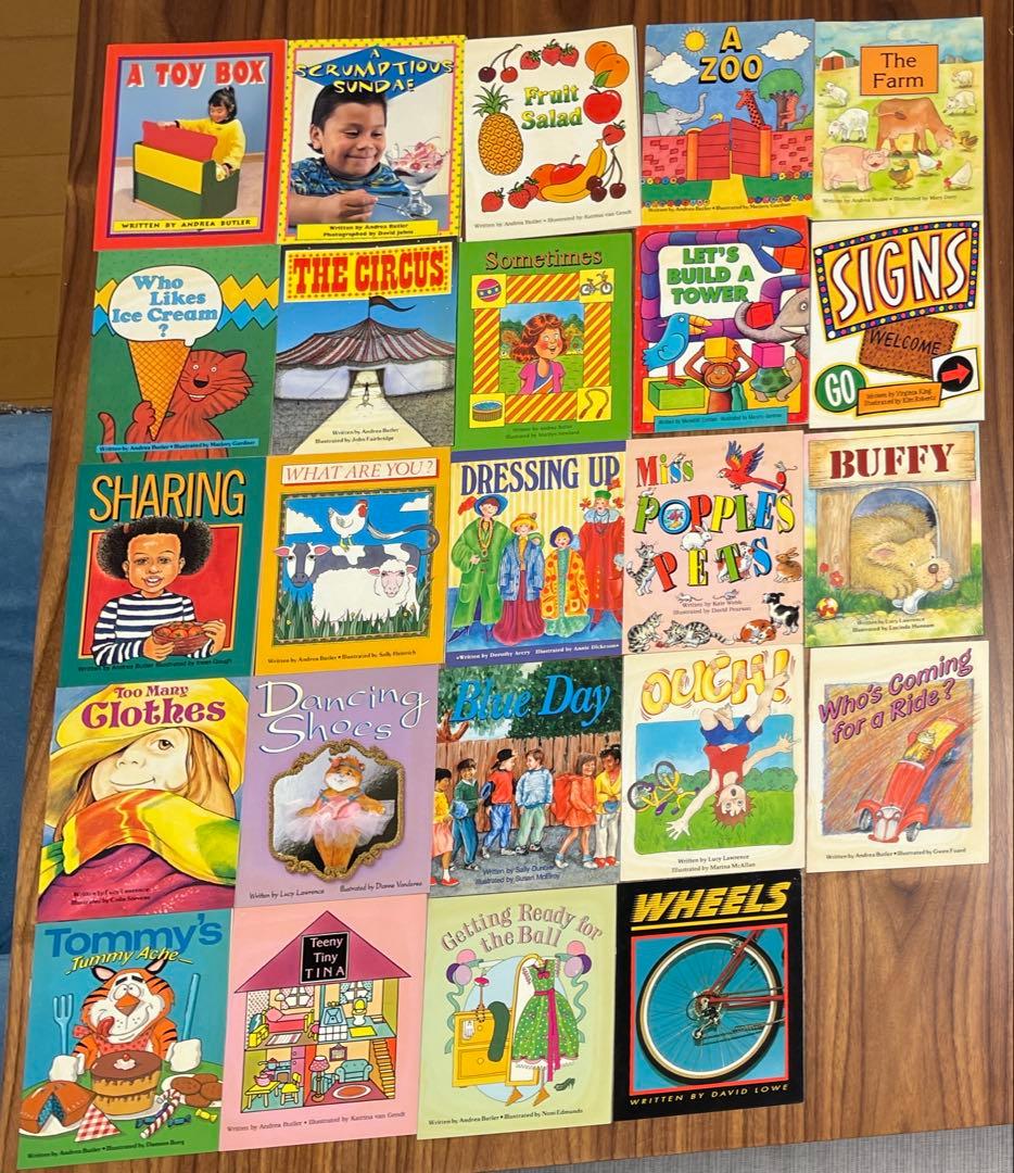 リタラシーリンクス児童英語研究所 A~DセットCD4枚絵本96冊 手引き