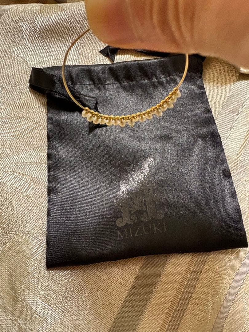 MIZUKI k14パール　ピアス検索ペンダントsamulo アガット　アーカー