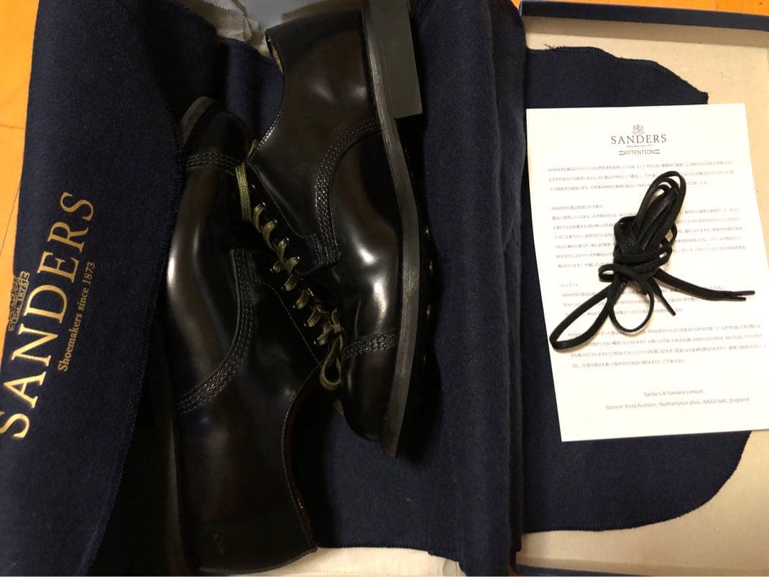 靴 Sanders/1830 Military Derby Shoe