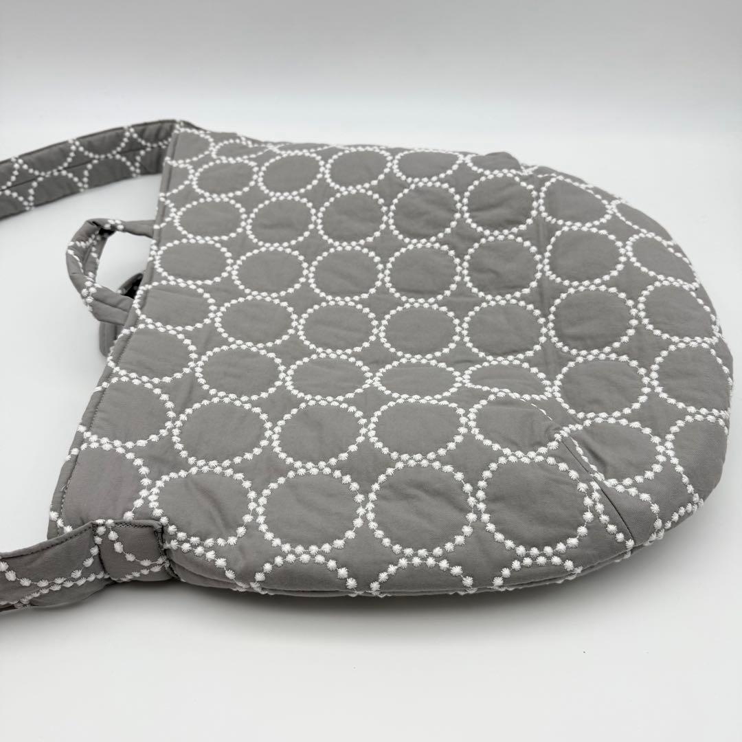 【未使用級】ミナペルホネン タンバリン ショルダーバッグ グレー L