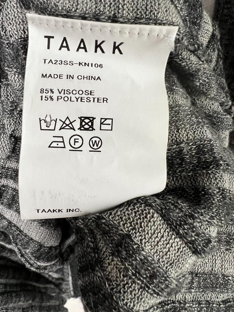 TAAKK 23SS サマーニット
