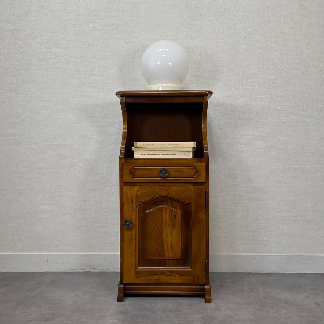 オールドカリモク コロニアル 電話台 サイドチェスト ディスプレイ台