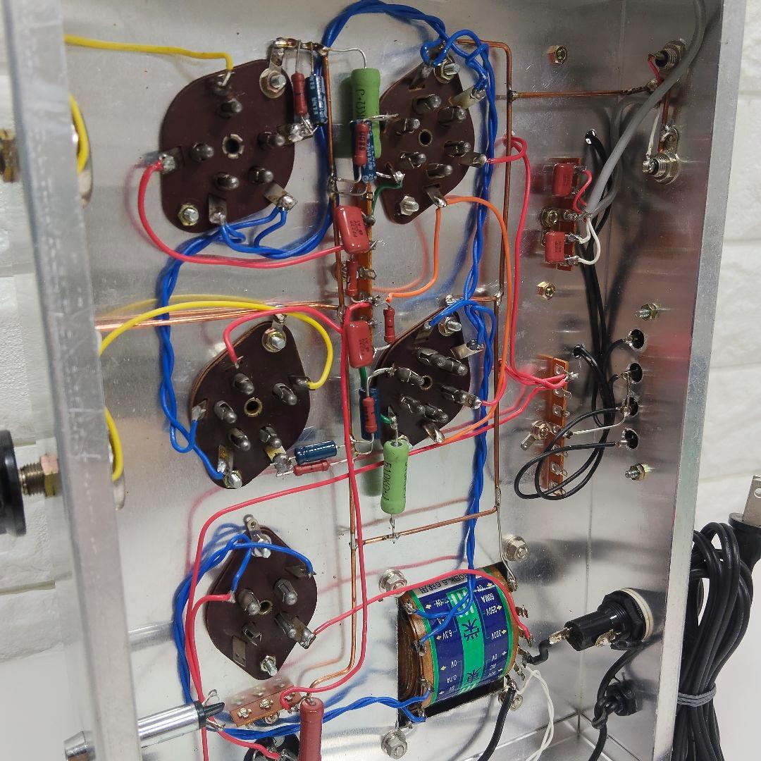 自作 真空管 パワーアンプ 動作品
