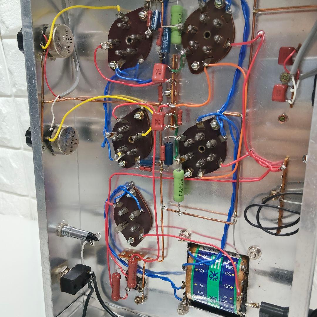 自作 真空管 パワーアンプ 動作品