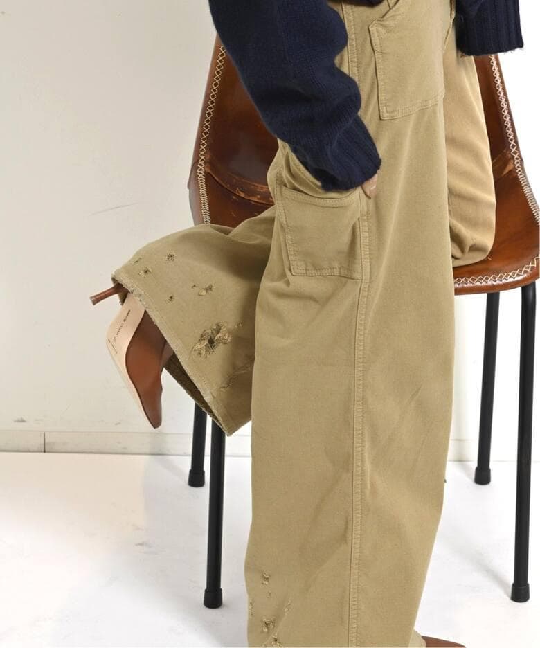 24SS GOOD GRIEF DAMAGED PAINTER PANTS - メルカリ